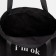 A chopper bag without a zipper, without lining, black color