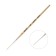 RUBLOFF brush red soft synthetics series 1240 No. 0.8, short handle is saturated with varnish, white clip