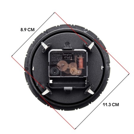 Quartz clock, D-13 cm, 1AA, smooth move-1