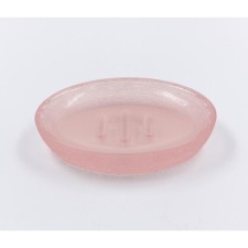 Joy Home soap dish, Polyires, pink translucent