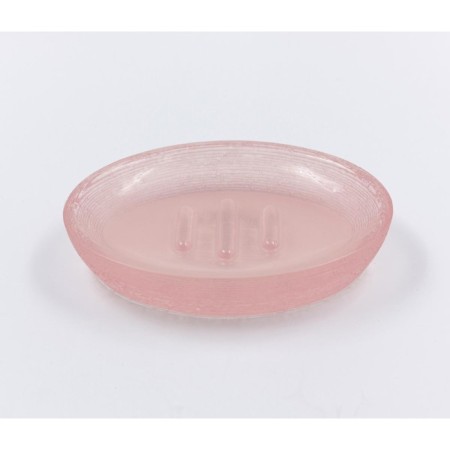 Joy Home soap dish, Polyires, pink translucent