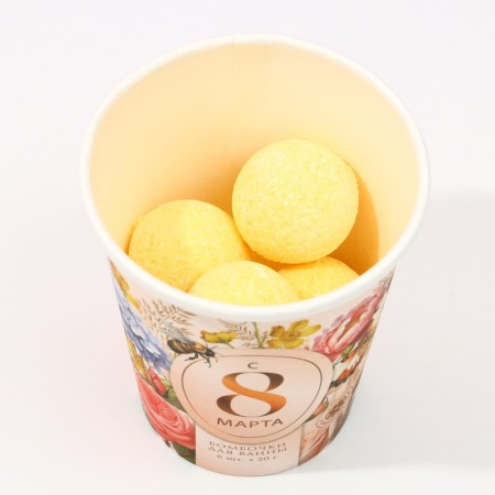 Gift set of cosmetics “Since March 8!”, Bath bombs 6 x 20 g, pure happiness-2