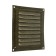 Ventilation grate Zein luxury RM1515Z, 150 x 150 mm, with a grid, metal, gold