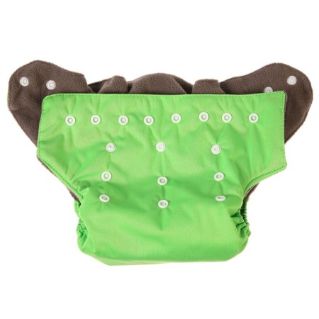 Panties-scammer, reusable, carbon-bamboo fabric, green color, from 0-36 months.-4