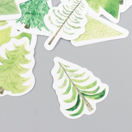 Stickers for creativity "Trees" set 45 pcs 4.4x4.4x1.1 cm-1