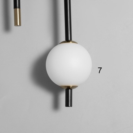 Sconces "torn" Led 3000k black 55x15x15cm-7