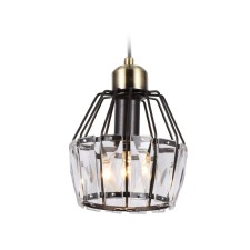 Slotnel Lamp with Crystal Ambrella Light, Traditional, TR5875, 1HE14, Color Dark Coffee, Bronze