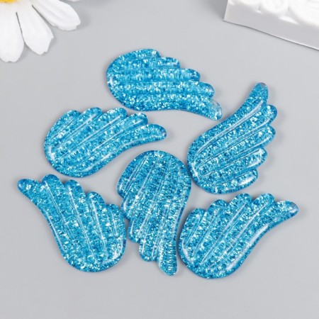 Decor for creativity plastic "Brilliant wings" blue 2.2x3.3 cm-2