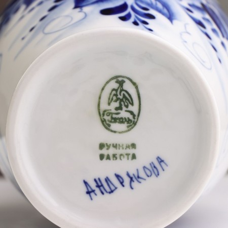 Vase "Olya", 27 cm, Gzhel-3