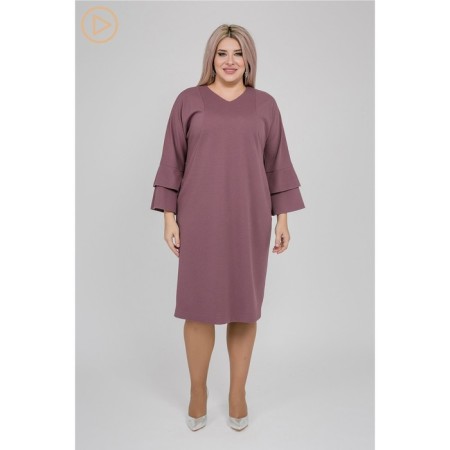 Women's dress, size 62, lilac color-1