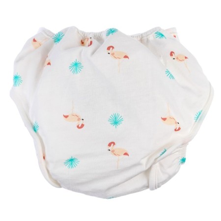 Reusable diaper "flamingo", size L-4