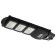 Console lamp era on a sunny battery with a motion sensor -ip65, 60W, 1000lm, 5000k, black