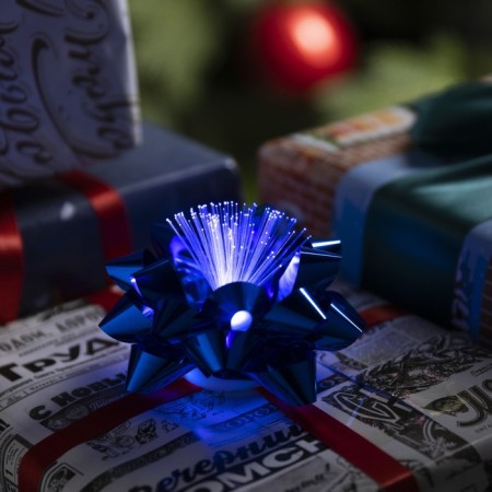 LED toy "Balt-star" 9 × 6 × 9 cm, batteries LR44x3, glow of multi, blue-1