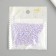 Glass 8/0 "Marshmallow. Matte. Lilac" 10 g