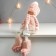 Interior doll "Kudryash boy in a pink fur suit" Long legs 51x10.5x13.5 cm 75753