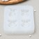 Mold "Love of the Beast", silicone, 12.5 × 10 × 2 cm, white color