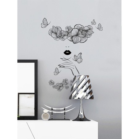 Interior stickers "Manicure" 28x65 cm black-2