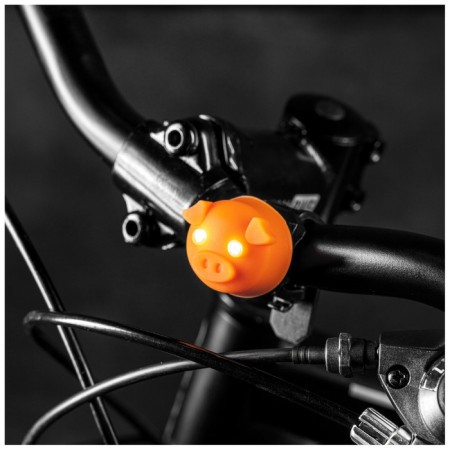 A set of bicycle lamps JY-339P, front and rear, orange color-3