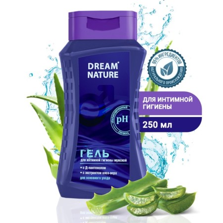 Male gel for intimate hygiene Dream Nature, 250 ml