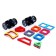 Designer magnetic "colored magnets", 27 parts