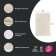Bathroom rug IDDIS, 50x80 cm, microfiber, beige color