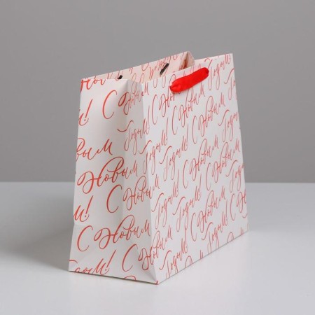 Laminated horizontal package “Happy New Year!”, Ml 27 x 23 x 11.5 cm, New Year-1