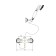 Bronze de Luxe Windsor 10123 shower mixer, one -rowing, without spout, watering can, bronze