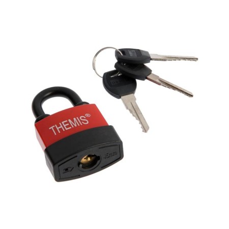 The castle is hinged, 45 mm, a copper cylinder, moisture -proof, short handle, 3 keys mix-1