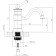 Timo ADELIA 6061/04F sink mixer, black antik