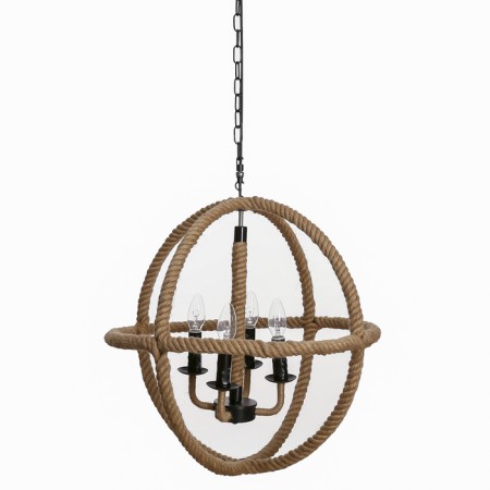 Bayerlux chandelier "Weaving" 4x40W E14 black 50x50x150 cm-2
