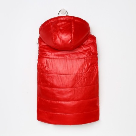 Vest for girls, red color, height 134 cm-9