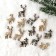 New Year's decor with “Deer” backlight 8 × 12.5 cm, set of 12 pcs.