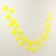 Decor "Girland from the leaves" Length: 2.4 m, width: 26 cm, yellow color