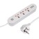 Extension cord Luazon Lighting, 3 sockets, 3 m, 10 A, 2200 W, 2x0.75 mm2, 3xUSB, with excavation, b