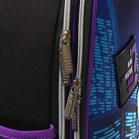 Frame backpack 38 x 28 x 16, Devente Choice 17l, City Girl, black/purple 70333413-8