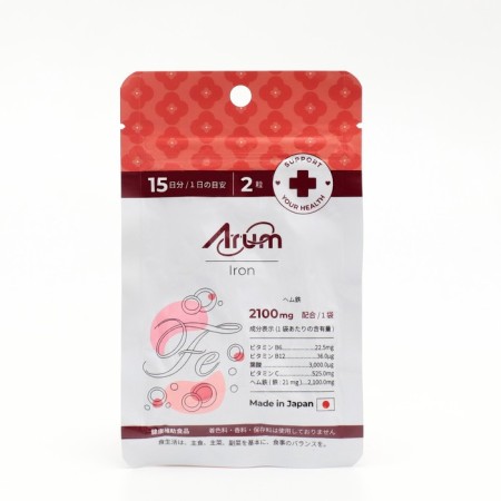 Japanese vitamin complex B12, B6, C + Iron + Zinc, for the operation of the nervous system, 30 tablets