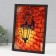 Open "watercolor lantern" 5 hooks, 23x32 cm