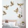 Wall -wall decor "Birds" 6 pieces 14 x 23.5 x 6 cm, gold