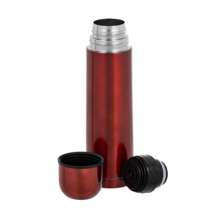 Thermos, 500 ml, sleeve, with a mug, retains heat up to 8 hours, red-2