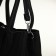 Women's bag with lightning, textura, average size, black color