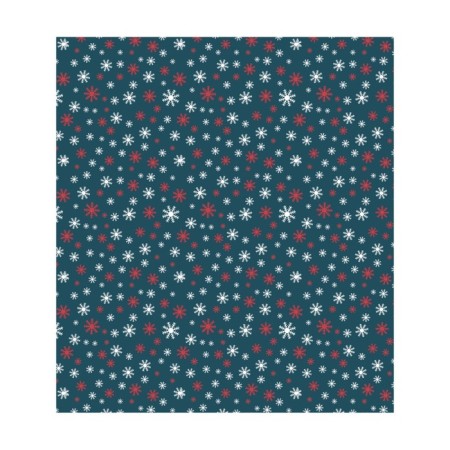 A set of napkins for setting the table "Snowflakes on a blue background", rectangular, size 32x46 cm, 4 pcs-1
