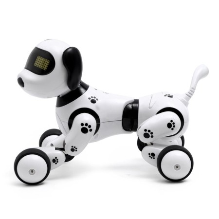 Robot Dog "Poltovod" Zhory, programmable, on the control panel, interactive: light, sound, dancing, musical, on the battery, in Russian-1