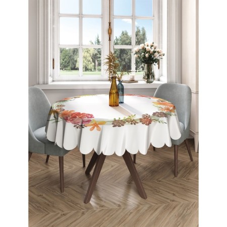 Tables on the table "halo of flowers", round, Saten, d = 150 cm-2