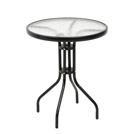 Set of garden furniture: table, 2 stools, beige-1