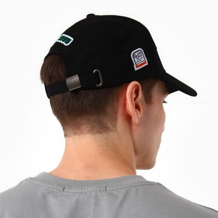 Men's cap team work, Black color, rr 56-11