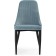 CHART STALL CARA Kora Metal/velor, Black/Blue 47x57x89 cm