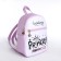 Baby backpack on lightning, lilac color