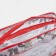 Cosmetic bag with lightning, red color