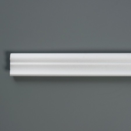 Ceiling skirting board 03502E, white 24x25x2000 mm-1