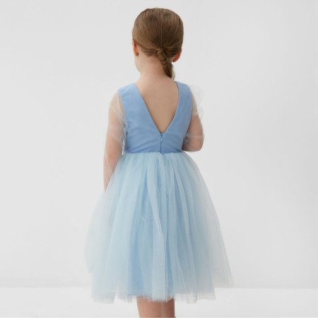 Dressing Children's Dress Minaku: Partydress, Blue Color, Height 104 cm-3
